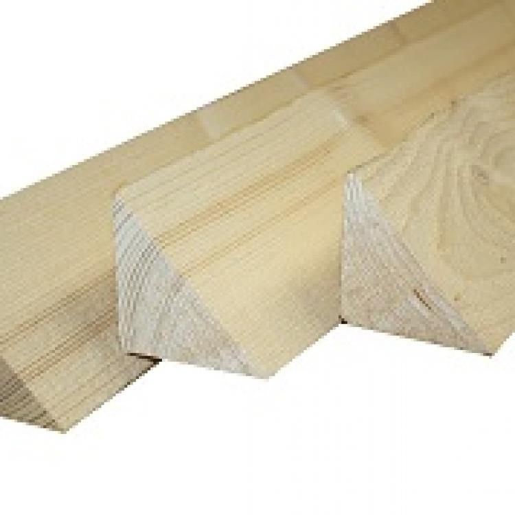 Vurenhout mastiekrib 75x75x4200 mm